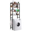 4 Tier Bathroom Shelf Rack Over Toilet Washing Machine Laundry Towel Organiser Shelves Space Saver Freestanding Unit Storage