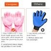 Pet Grooming Gloves, Dog Bathing Shampoo Gloves Pet Hair Remover Brush for Cat & Dogs-Pink