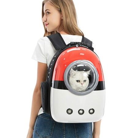 Cat Carrier Backpack Bubble Rucksack Front Pack for Cat Puppy Pet Carrier for Travel Hiking Walking Camping