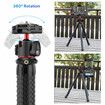 Camera Tripod Stand with Hidden Phone Holder Cold Shoe Mount 1/4'' Screw for Magic Arm Universal for iPhone 13 Sony Cameras