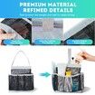 Mesh Shower Caddy Portable for College Dorm Room Essentials,Portable Shower Caddy Dorm with 8-Pocket Large Capacity,Shower Bag for Beach,Swimming,Gym (Grey)