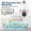 WiFi IP Camerax2 Wireless Spy Home Security CCTV Surveillance System E27 Light Bulb Outdoor PTZ IR Night Vision 2 Way Audio Full HD 1080P 2MP