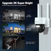 4G LTE Security Camera Spy House Home CCTV Wireless Solar Surveillance System 2K HD 3MP WIFI PTZ Outdoor PIR Motion Detect Night Vision