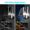 PTZ Security Camera House CCTV Wireless 3MP Home WIFI Surveillance System Solar Outdoor Waterproof Battery Dual Lens AI Detection