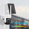 PTZ Security Camera House CCTV Wireless 3MP Home WIFI Surveillance System Solar Outdoor Waterproof Battery Dual Lens AI Detection