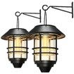 Security Solar Hanging Lanterns Outdoor,Solar Wall Lights Outdoor,Solar Porch Lights Outdoor Lanterns 15 Lumen Heavy Glass & Stainless Solar Powered Porch Lights (2 Pack)