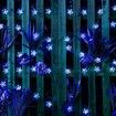 Outdoor Solar Flower String Lights Waterproof 50 LED Fairy Light Decorations for Christmas Tree Garden Patio Fence Yard Spring (Blue)