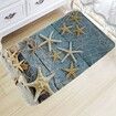 Doormat Floor Carpet Rug, 3D Starfishe Printed, Rubber Backing Non Slip Water Absorption, For Bathroom Bedroom Livingroom Kitchen Porch Stairs(50*80CM)