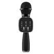 DS813 Wireless Bluetooth Karaoke Microphone Handheld Microphone Professional Speaker Music Player Gaming Mic for Home KTV Black