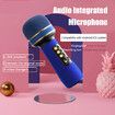 WS-898 Karaoke Bluetooth-Compatible Microphone Handheld Wireless Music Sing Mic for Home KTV Tool Friends Gift Blue