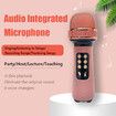 WS-898 Karaoke Bluetooth-Compatible Microphone Handheld Wireless Music Sing Mic for Home KTV Tool Friends Gift Pink