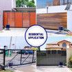 Automatic Gate Opener Electric Sliding Door Motor Remote Control Auto Smart Home Security Driveway Heavy Duty Operator 1500kg 4m Gear Track