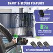 Automatic Gate Opener Electric Sliding Door Motor Remote Control Auto Smart Home Security Driveway Heavy Duty Operator 1500kg 4m Gear Track