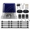 Automatic Gate Opener Electric Sliding Door Motor Remote Control Auto Smart Home Security Driveway Heavy Duty Operator 1500kg 4m Gear Track