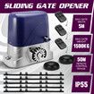 Auto Electric Gate Opener Sliding Door Motor Remote Control Smart Driveway Operator Heavy Duty 1500kg Home Security 5m Gear Track