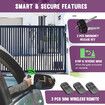 Auto Electric Gate Opener Sliding Door Motor Remote Control Smart Driveway Operator Heavy Duty 1500kg Home Security 5m Gear Track