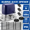 Sliding Gate Opener Automatic Electric 1500kg Remote Control Motor Auto Smart Door Driveway Heavy Duty Operator 6m Gear Track Home Security