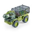 Dinosaur Truck Toys for Kids 3-5 Years, Tyrannosaurus Transport Cars Playset with Pull Back Dino Cars