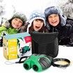 Compact Shockproof Binoculars for Bird Watching Kids Telescope for Teens Toys for 3-13 Years Old (Green)