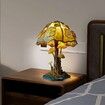22CM Stained Glass Plant Series Table Lamp, Desk Lamps Decorative Bedside Lamp for Home Bedroom