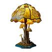 22CM Stained Glass Plant Series Table Lamp Decorative Bedside Lamp for Bedroom Home Office