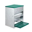 Auto Chicken Feeder 10kg Automatic Treadle Poultry Chook Rat Proof Food Dispenser Feeding Equipment Galvanized Steel