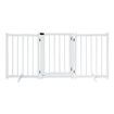 Dog Fence Pet Gate Puppy Safety Guard Indoor Wooden Playpen Foldable Cat Barrier Protection Net Stair Partition White 3Panels