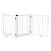 Dog Fence Pet Gate Puppy Safety Guard Indoor Wooden Playpen Foldable Cat Barrier Protection Net Stair Partition White 3Panels