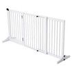 Pet Puppy Gate Dog Fence Safety Guard Indoor Wooden Playpen Foldable Freestanding Barrier Protection Net Stair Partition White 3Panels