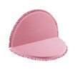 Baby Play Mat Padding Rug Memory Foam Washable Round Foldable Thick Carpet For Kids Bedroom Floor Activity Centre Pink