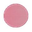 Baby Play Mat Padding Rug Memory Foam Washable Round Foldable Thick Carpet For Kids Bedroom Floor Activity Centre Pink