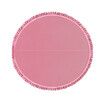 Baby Play Mat Padding Rug Memory Foam Washable Round Foldable Thick Carpet For Kids Bedroom Floor Activity Centre Pink