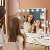 Hollywood Makeup Mirror Lights 12 LED Bulbs Vanity Lighted Beauty Touch Adjustable Brightness USB Maxkon