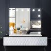 Makeup Mirror with Lights 14 LED Hollywood Style Vanity Lighted Desk Dressing Table Beauty Touch Adjustable Brightness USB Maxkon