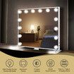 LED Makeup Mirror 14 Bulbs Hollywood Style Lighted Vanity Dressing Table Desk Wall Mounted Adjustable Aluminium Phone Holder USB Maxkon