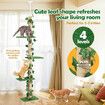 Cat Scratching Post Tree Tower Tall Scratcher Pole Pet Toy Wood Furniture Kitty Play House Gym 4 Tier Stand Sisal Artificial Grass