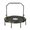 Genki Mini Trampoline for Adults Kids 40inch Exercise Fitness Indoor Rebounder Home Gym Workout Equipment Foldable Adjustable Handrail