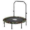 48 Inch Trampoline Mini Fitness Rebounder for Adults Kids Home Gym Workout Indoor Exercise Foldable Adjustable Handrail Genki