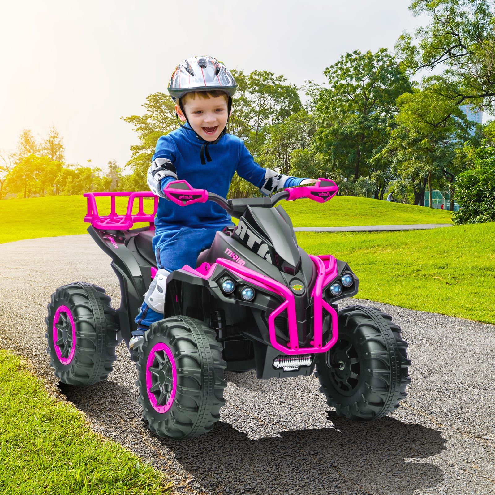 Kids Electric ATV Ride On Car Quad Bike 12V Vehicle Toy 4 Wheeler Motorised Rechargeable Battery