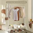 Clothes Garment Rack Coat Stand Metal Shelving Closet Organizer Hook Hanger Hat Holder Entryway Storage Freestanding Shelf