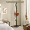 Clothes Rack Coat Stand Hook Hanger Closet Organizer Hall Storage Metal Entryway Freestanding Shelf Hat Holder Black