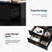 Smart Bedside Table Led End Desk Adjustable Night Stand Rotatable Laptop Workstation Bedroom Drawer High Gloss Black