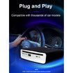 External Universal CD Player for Car,Portable CD Player,Plugs into Car USB Port,Laptop,TV,Mac,Computer,for Android 4.4 and Above Navigation