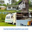 4G LTE Security Camerax2 Home House CCTV Spy Wireless Solar WiFi Surveillance System Outdoor PTZ SIM Card Batteries