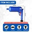 Toilet Plunger Set,Air Drain Blaster,Sink Plunger,Drain Clog Remover Tool,High Pressure Drain Blaster Gun Powerful Toilet Plunger-Blue for Sink,Toilets,Bathroom,Shower,Kitchen,Clogged Pipe