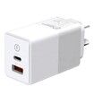 65W 2PORTS Charger Block for Laptop  GaN Wall USB-A and USB-C Fast Charging Power Adapter for MacBook Pro/Air, Samsung Galaxy, HP, iPhone, Pixel
