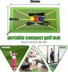 Golf Training Mat for Swing Detection Batting, Premium Golf Impact Mat, Path Feedback Golf Tee Mat, Advanced Golf Impact Mat for Indoor Outdoor Golf Training Aids