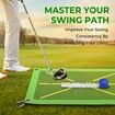 Golf Training Mat for Swing Detection Batting, Premium Golf Impact Mat, Path Feedback Golf Tee Mat, Advanced Golf Impact Mat for Indoor Outdoor Golf Training Aids