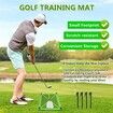 Golf Training Mat for Swing Detection Batting, Premium Golf Impact Mat, Path Feedback Golf Tee Mat, Advanced Golf Impact Mat for Indoor Outdoor Golf Training Aids