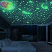 Glow in The Dark Stars Stickers  Moon for Kids Bedroom,Luminous Stars Stickers Create a Realistic Starry Sky,Room Decor,Wall Stickers